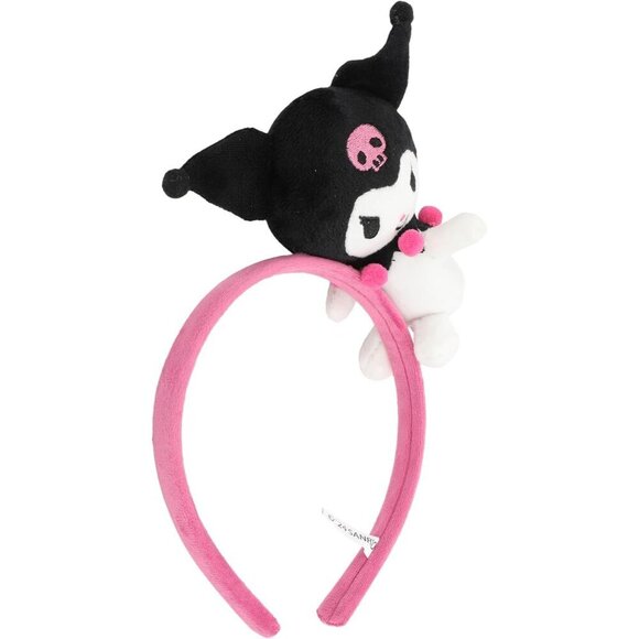 Kuromi Pink Headband Plush Charm Character Unisex Accessory main image 5